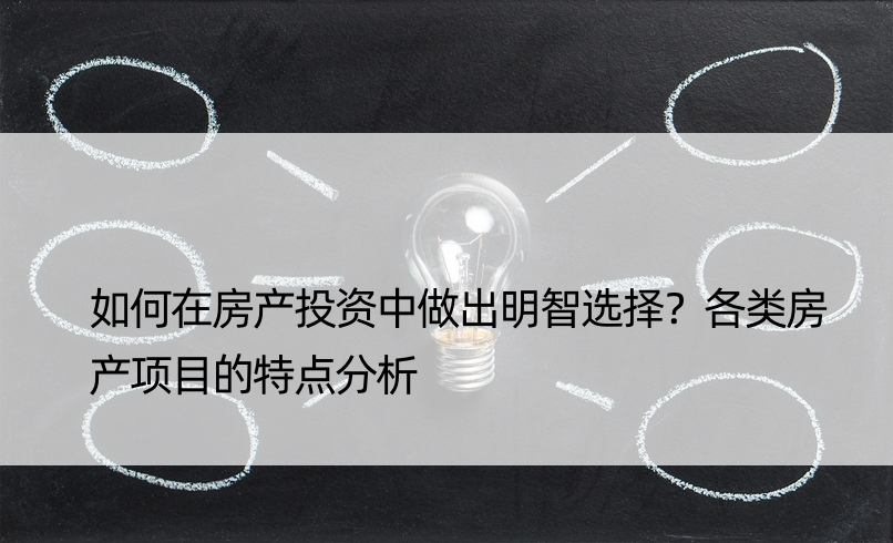 如何在房产投资中做出明智选择？各类房产项目的特点分析