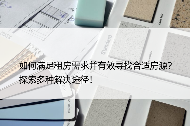 如何满足租房需求并有效寻找合适房源？探索多种解决途径！