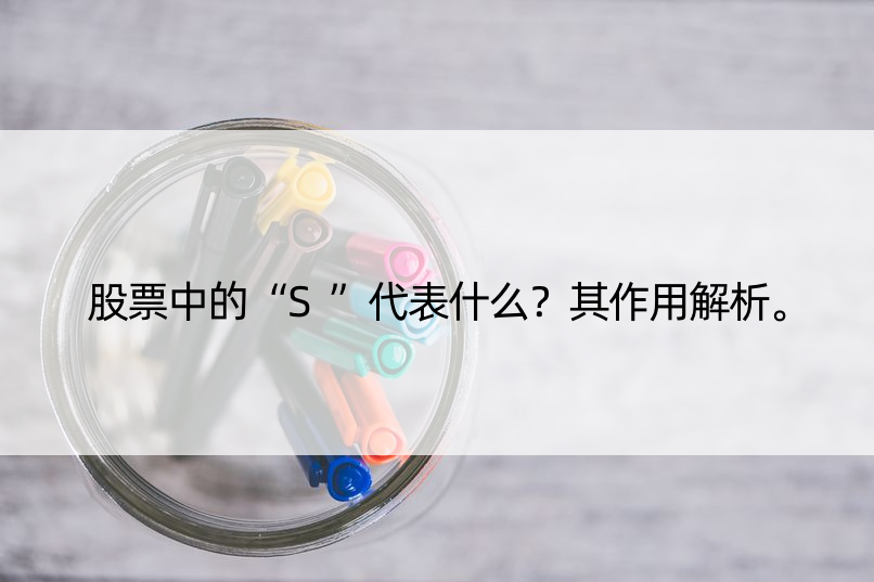 股票中的“S”代表什么？其作用解析。