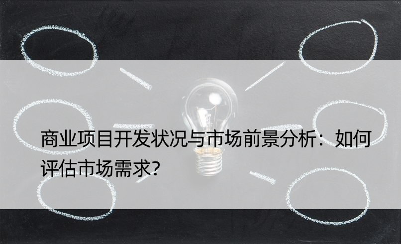 商业项目开发状况与市场前景分析：如何评估市场需求？