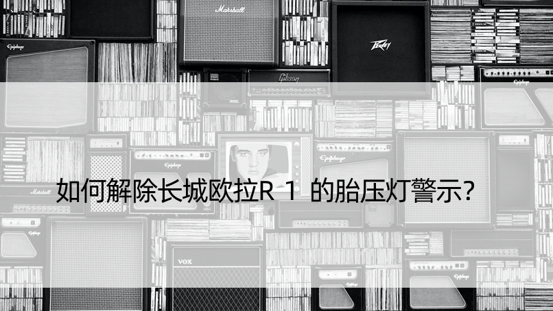 如何解除长城欧拉R1的胎压灯警示？