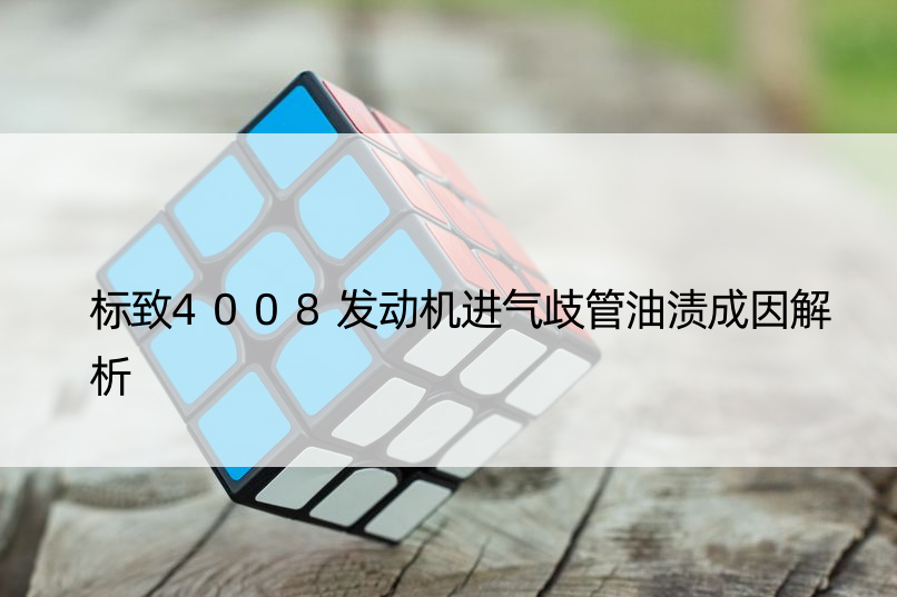 标致4008发动机进气歧管油渍成因解析