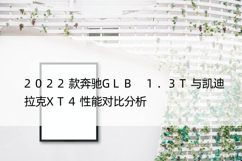 2022款奔驰GLB 1.3T与凯迪拉克XT4性能对比分析