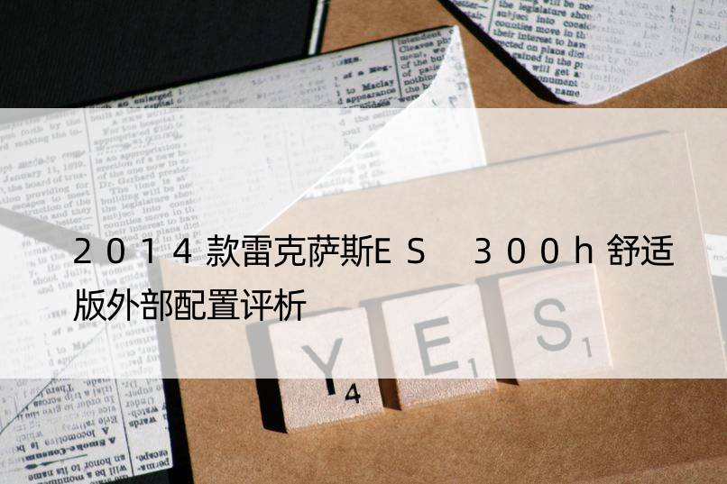 2014款雷克萨斯ES 300h舒适版外部配置评析