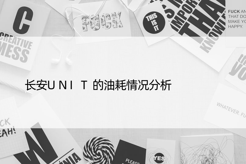 长安UNIT的油耗情况分析