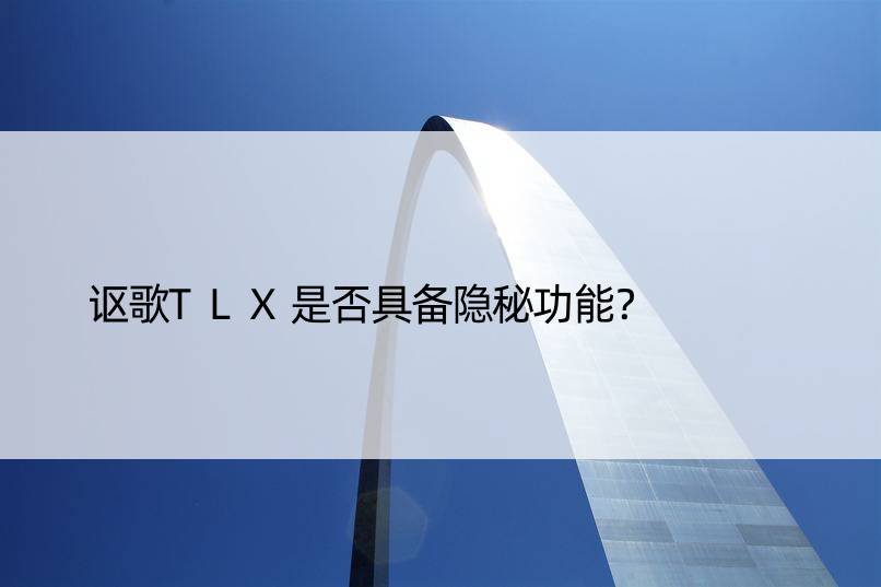 讴歌TLX是否具备隐秘功能？