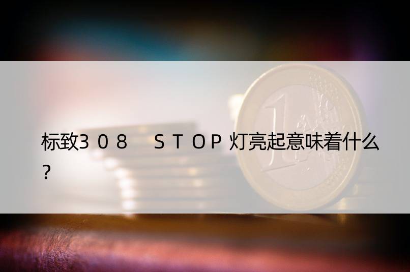 标致308 STOP灯亮起意味着什么？