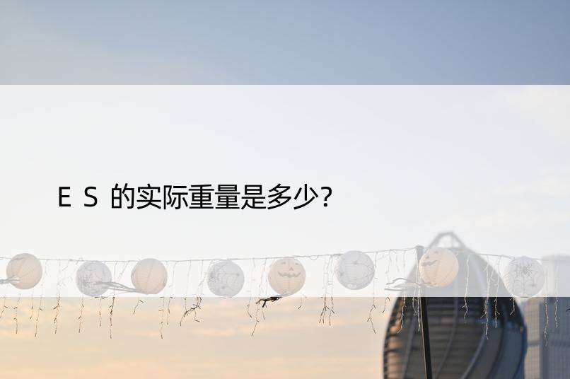 ES的实际重量是多少？