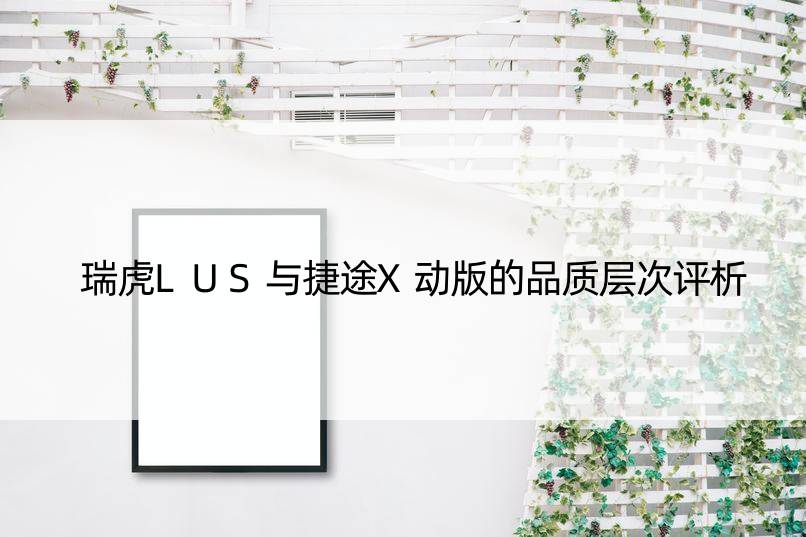 瑞虎LUS与捷途X动版的品质层次评析