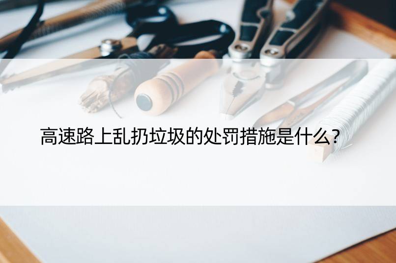 高速路上乱扔垃圾的处罚措施是什么？