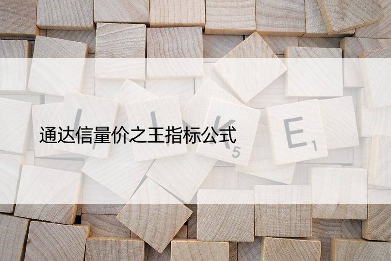 通达信量价指标公式